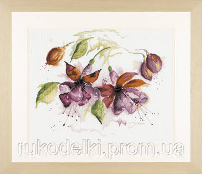 Набір для вишивання Lanarte L34849/PN-0008026 Fuchsia in watercolour