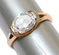 Кольцо Золотое Xuping с Большим Овальным Камнем XP087