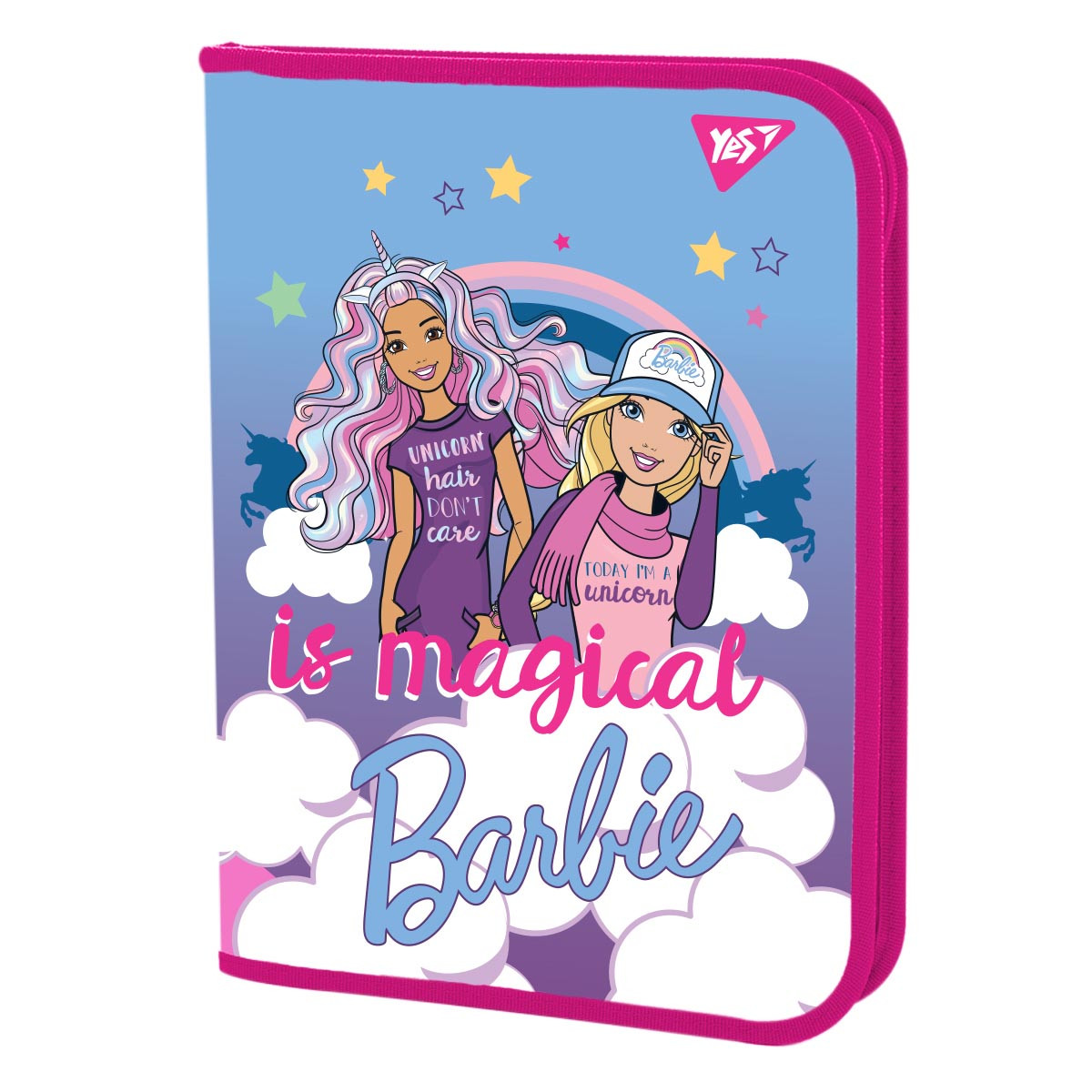 Папка для зошитів YES пласт. на блискавці В5 "Barbie", фото 1