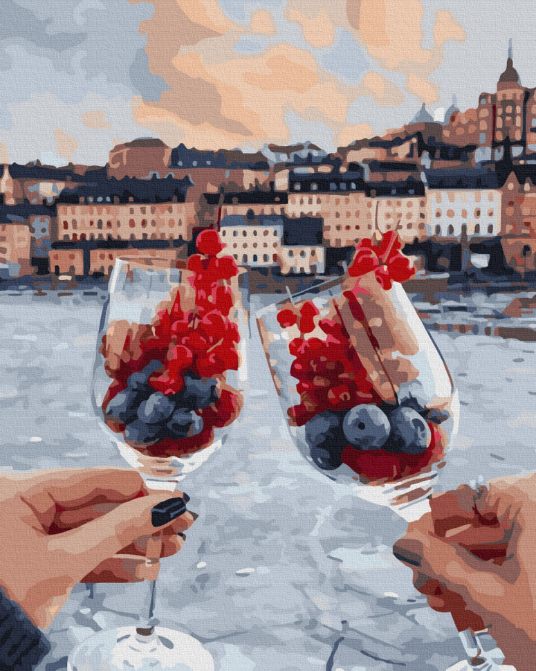 Картины По Номерам Два Бокала 40х50 (Rainbow Art) — Купить Недорого на ...