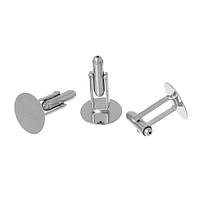 Запонка для манжет Finding Кругла Метал Мідь 24 мм x 15 мм Майданчик 15 мм Ціна за 1 шт