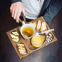 Піднос для подачі кави чаю Поднос - доска для подачи кофе чая Сервірувальні підноси для кави та десертів