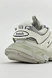 Чоловічі / жіночі кросівки Balenciaga Track Triple White, білі шкіряні кросівки баленсіага трек баленсіяга, фото 4
