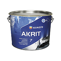 Моющаяся краска для стен и потолка Eskaro Akrit 7 9.5л
