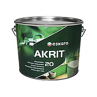 Особопрочная краска для стен и потолка Eskaro Akrit 20 9.5л