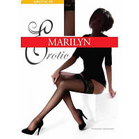 Чулки женские MARILYN EROTIC 15 ден, размеры 1/2,3/4,5, на силиконе