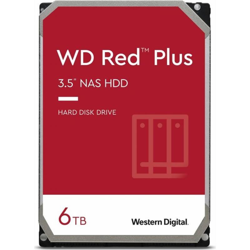 HDD SATA 6.0 TB WD Red Plus 5400rpm 128MB (WD60EFZX)