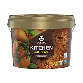 Вологостійка фарба для стін і стелі Eskaro Akzent Kitchen 2.7 л