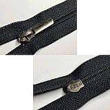 Блискавка Взуттєва Баришівська тип 6 (5) з бігунком чорний нікель (пряма), фото 2