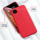 Чехол Silicone Case full для Samsung Galaxy M12 (M127) Red, фото 2