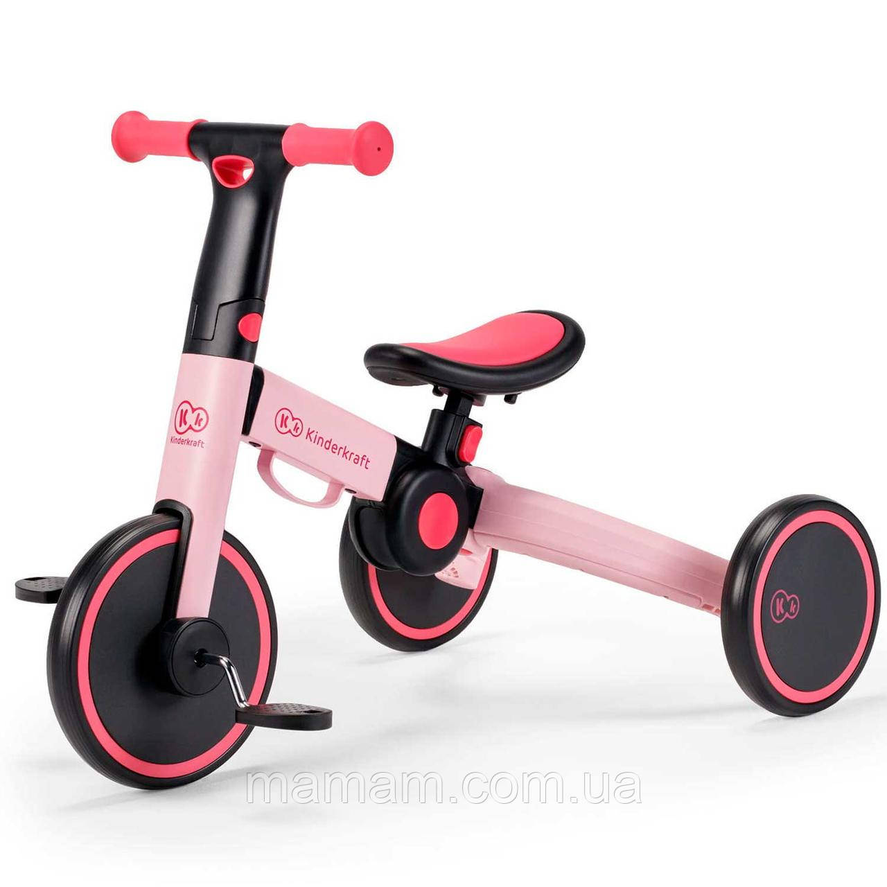 Триколісний велосипед 3 в 1 Kinderkraft 4TRIKE Candy Pink, фото 1