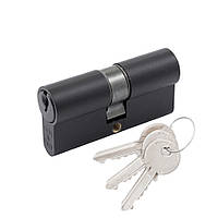 Дверной цилиндр ( сердцевина ) Cortellezzi Primo 116 30*40 ключ/ключ BLACK Чёрный матовый