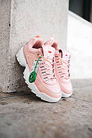 Женские Кроссовки Fila Disruptor 2 White Pink 36-37-38-39-40