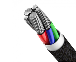 USB кабель Baseus High Density Braided Type-C to Type-C 100W (2m), фото 4