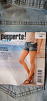 Дитячі джинсові шорти для дівчинки 152 зріст Pepperts