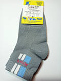 Дитячі демісезонні шкарпетки ХОМА ЖИТОМИР р. 14-16 СПОРТ - сірий / шкарпетки весна-осінь, фото 2