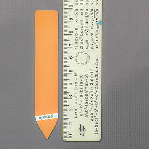 Табличка для маркування рослин 1.8x10 см, помаранчева 100 шт, фото 2