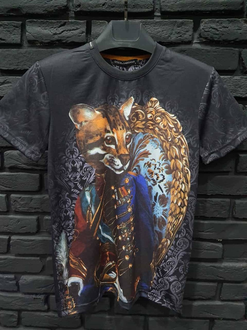 Чоловіча різнокольорова футболка Dolce & Gabbana, дольче габбана D&G