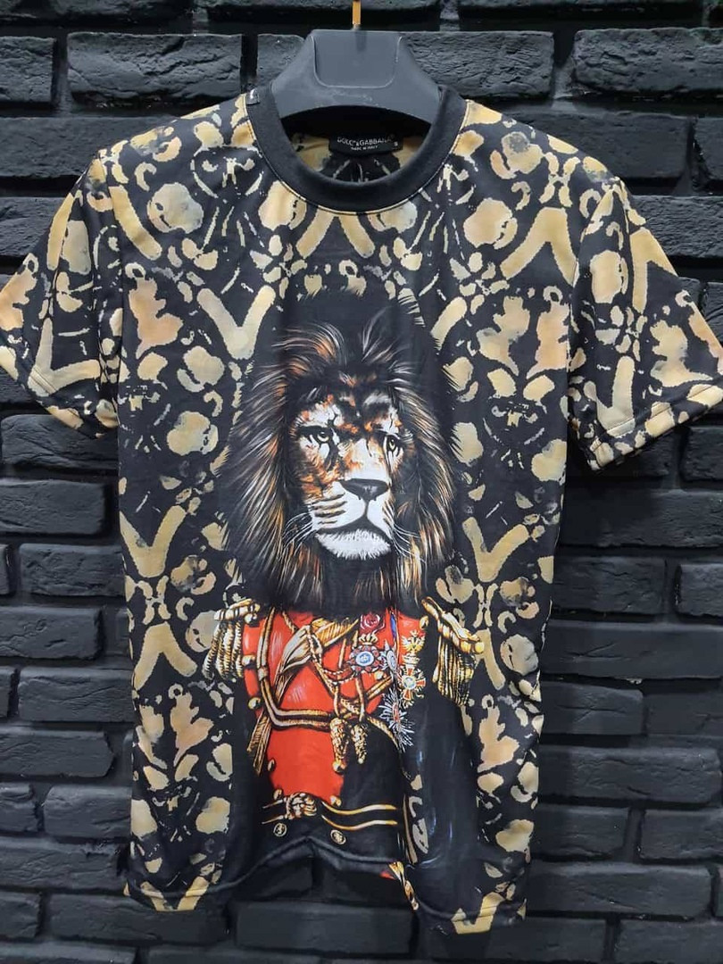 Чоловіча різнокольорова футболка Dolce & Gabbana, дольче габбана D&G