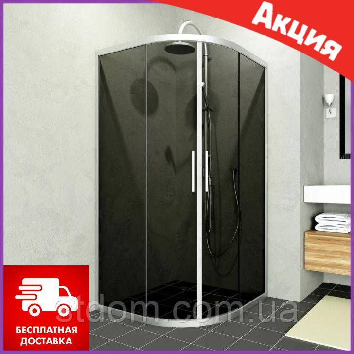 Душова кабіна напівкругла 90х90 см Aquanil Alonza тоноване скло. Душова кабіна 90*90 см