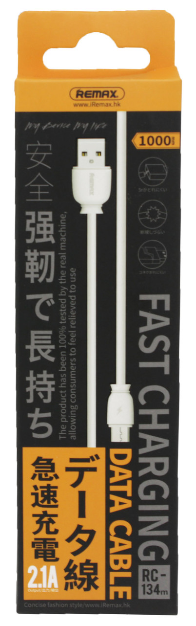 Шнур для зарядки Remax RC-134a MicroUSB