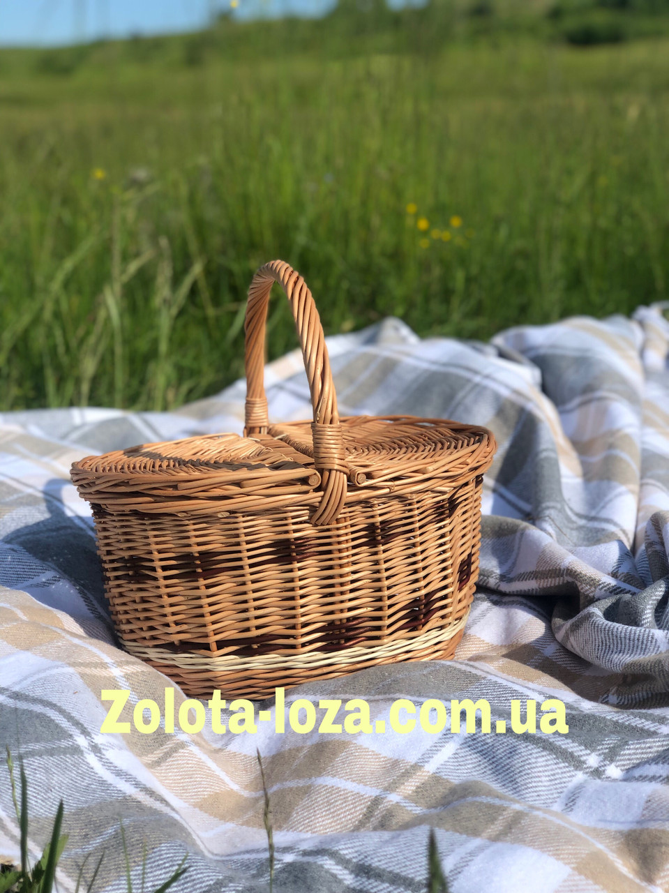 Корзина плетена для пікніка « Затишок» Арт:0931