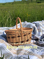 Корзина плетёная для пикника « Уют» Арт:0931