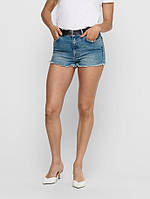 Джинсовые шорты ONYPIRLO LIFE HW RAW EDGE DNM SHORTS NAS 15205078 Medium Blue Denim ONLY 27 Голубой