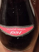 Вино 1991 року Recioto Valpolicella Valpantena Італія вінтаж, фото 3