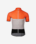 Велоджерсі POC Essential Road Light Jersey, Granite Grey/Zink Orange, S (PC 582128287SML1)