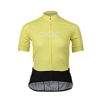 Велоджерси женское POC W's Essential Road Logo jersey, Lt Sulfur Yellow/Sulfur Yellow, L (PC 532938312LRG1)