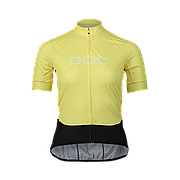 Велоджерсі жіноче POC W's Essential Road Logo jersey, Lt Sulfur Yellow/Sulfur Yellow, L (PC 532938312LRG1)