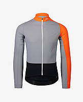 Велоджерси с длинным рукавом POC Essential Road Mid LS Jersey, Granite Grey/Zink Orange, S (PC 582108287SML1)