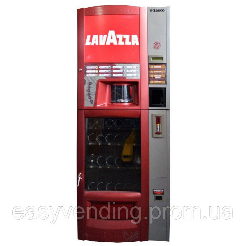 Автомат торговый для продажи снеков и гарячих напитков Saeco Combi, красный, повне ТО