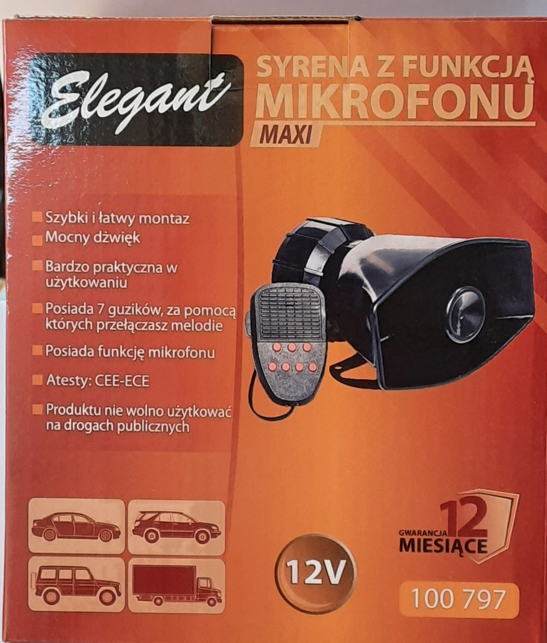 Сигнал звукової автомобільний СГУ Elegant 100 797 12v