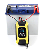 Зарядний пристрій для автомобільного акумулятора Foxsur 12V 7A, фото 3