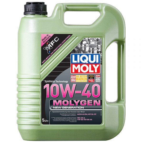 Напівсинтетичне моторне масло - Molygen New Generation 10W-40 5 л.
