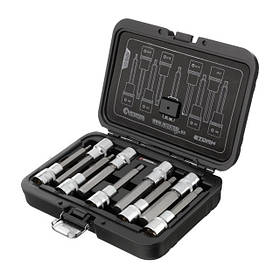 Набір біт HEX 1/2 "4-17, 100мм, S2, STORM INTERTOOL ET-8406 Набір спеціальних біт