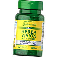 Лютеин и черника для зрения Puritan's Pride Herba Vision with Lutein 60 капсул