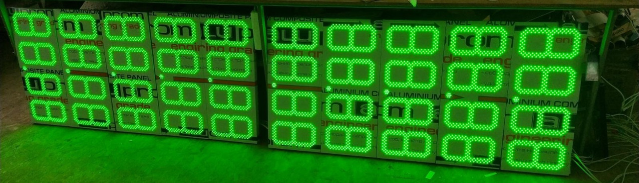 Комплект світлодіодних табло для АЗС LED-ART-Stela-300-19, цінової модуль для АЗС (6 штук) - фото 2 - id-p1426221972