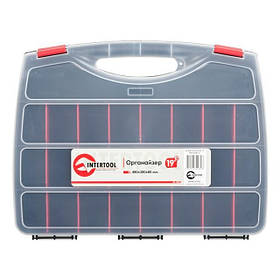 Органайзер 19" 480*380*80 мм INTERTOOL BX-4003, Органайзер з висувними ящиками, Органайзер для майстерні