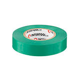 Стрічка ізоляційна 0.15 мм*17 мм*20м зелена INTERTOOL IT-0051 mg, фото 3