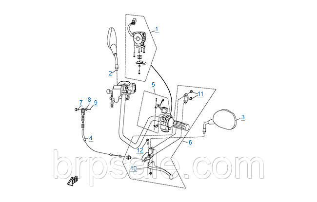 Трос гальмівної системи CFMoto INTERLOCKING BRAKE CABLE
