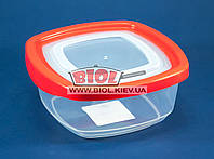 Контейнер 0,75л пищевой 146х146х64мм пластиковый квадратный прозрачный с крышкой Keeper Box Ал-Пластик