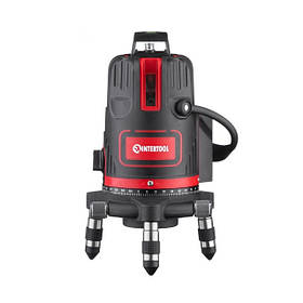 Лазерний рівень INTERTOOL ProLine MT-3004 з п'ятьма лазерними головками і червоним променем