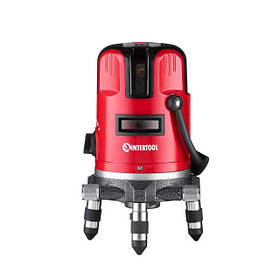 Рівень лазерний 2 лазерні головки, червоний лазер INTERTOOL МТ-3003 mg