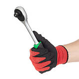 Набір головок 19 од. 1/2 "з рукояткою з храповим механізмом 72 зуба, Хром-Ванадіум INTERTOOL ET-6019, фото 6