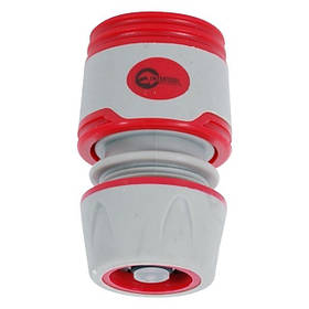 Конектор з аквастопом 1/2" для шланга 1/2" INTERTOOL GE-1119