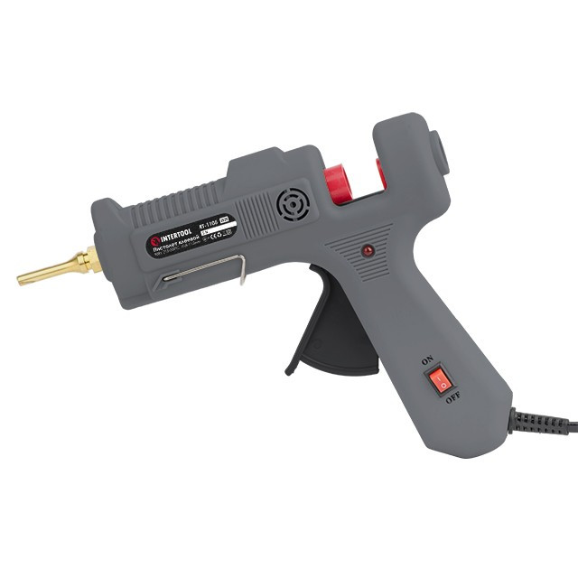 Клейовий пістолет INTERTOOL RT-1105, клейовий пістолет 215-230°C, пістолет для клейових стрижнів 10.8-11.5 мм
