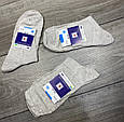 Чоловічі шкарпетки середні Правильний вибір сірі льон сітка розмір 41-43 12 пар\уп. бежеві, фото 4